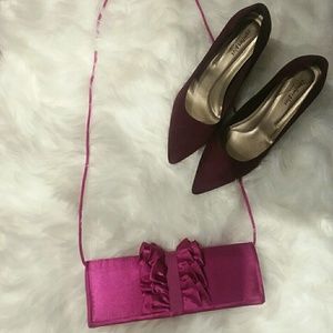 PAYLESS NWOT Pink Clutch/Purse